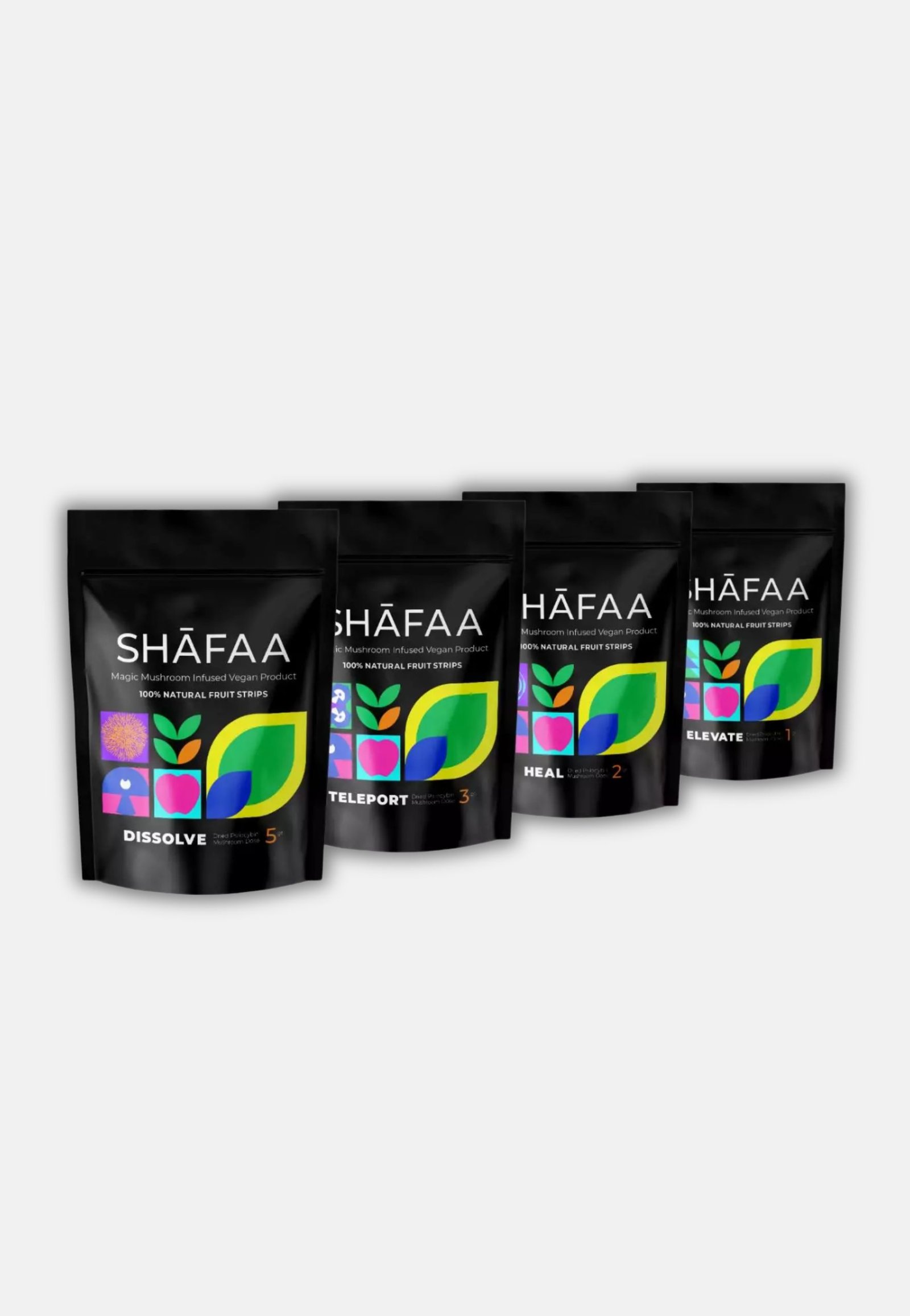 Shafaa-.jpg Shafaa Macrodose Magic Mushroom Vegan Fruit Strips Edibles - Image 1