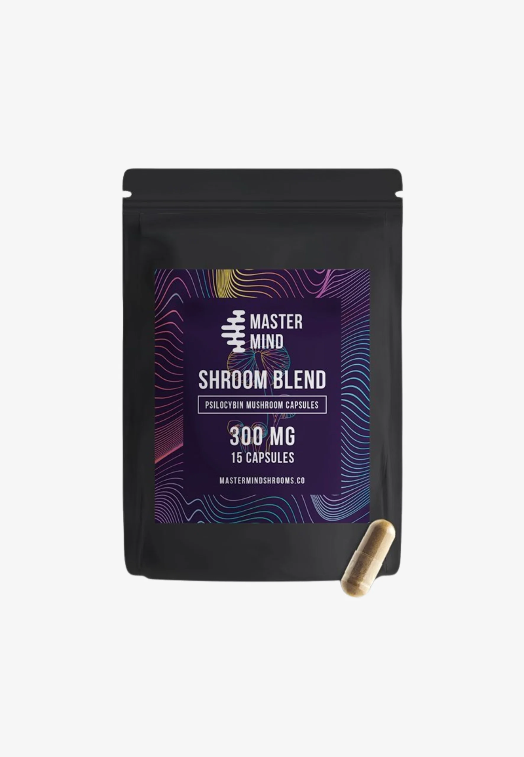 Shroom-Blend-Capsules.webp Mastermind – Shroom Blend Capsules (15x300mg) - Image 1